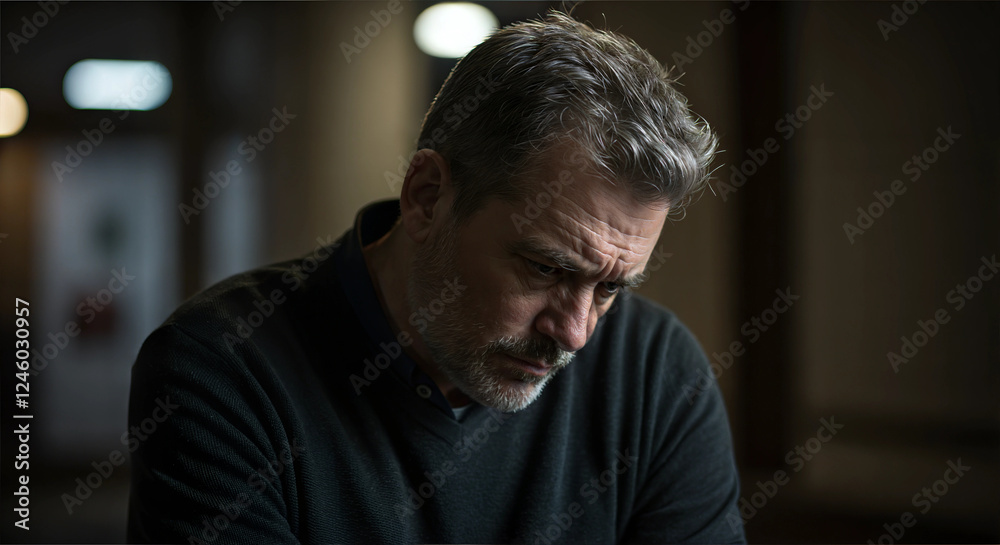 A person feeling disappointment, highlighting the expression of letdown and regret. A person feeling disappointment, highlighting the expression of letdown and regret.
