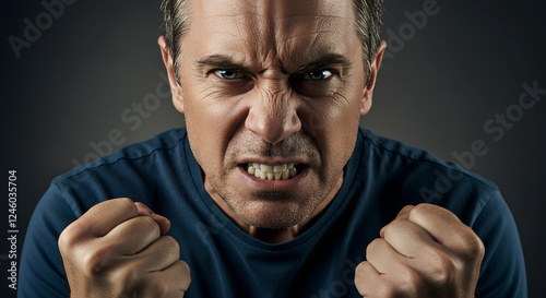 A person feeling anger, highlighting the expression of frustration and irritation.