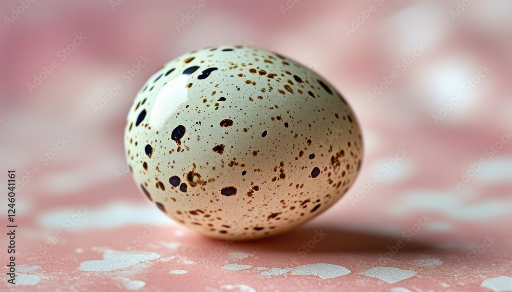Obraz premium Pastel Speckled Easter Egg Macro