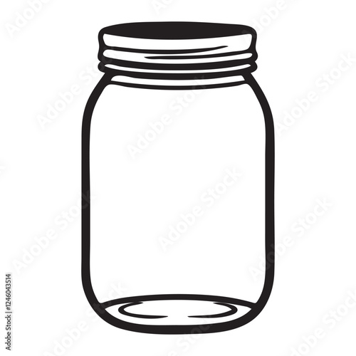 mason jar vector illustration