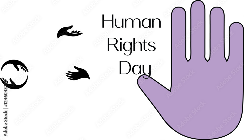 Obraz premium Human rights days-eps file