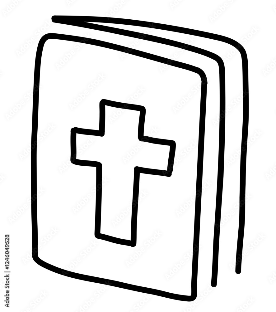 Holy Bible with cross doodle illustration icon svg clipart book read learn symbol christmas easter catholic jesus christ hand drawn Holy Bible with cross doodle illustration icon svg clipart book read learn symbol christmas easter catholic jesus christ hand drawn