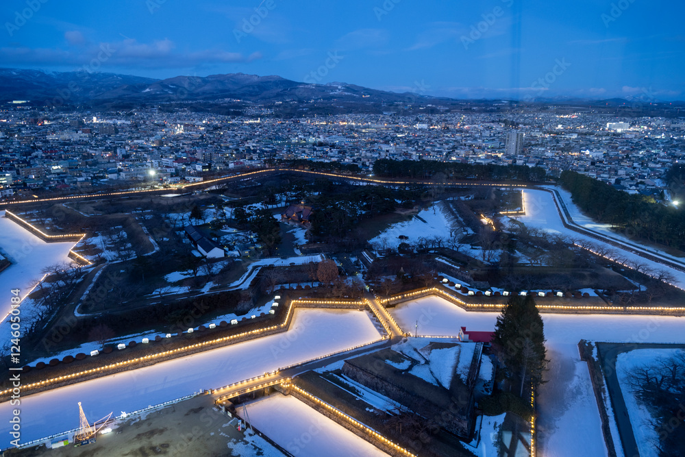 Obraz premium Goryokaku, Hakodate
