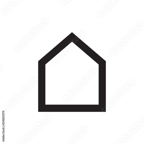 Simple Home icon template design.
