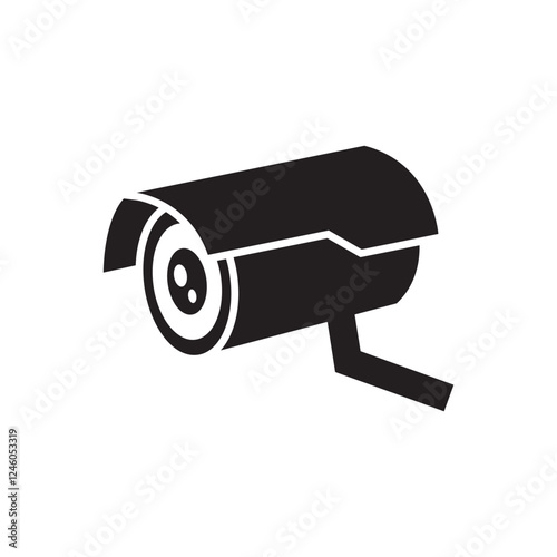 CCTV Security camera icon template design.