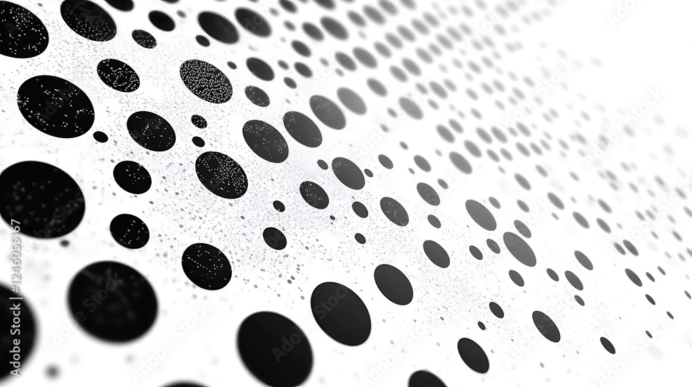 Abstract black dots curve background Abstract black dots curve background