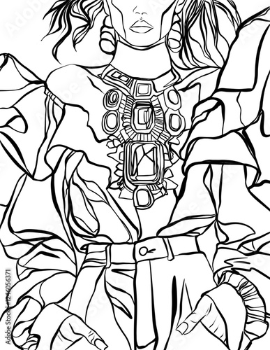 Wallpaper Mural Fashion coloring Torontodigital.ca