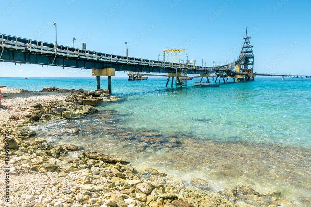 Obraz premium Bonaire Salt Pier