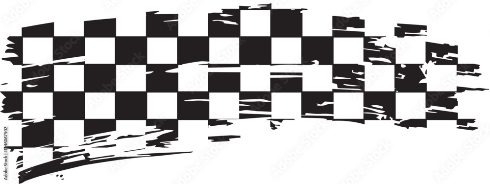 NASCAR Checkered Flag racing grunge brush texture effect finish line flag eps vector file