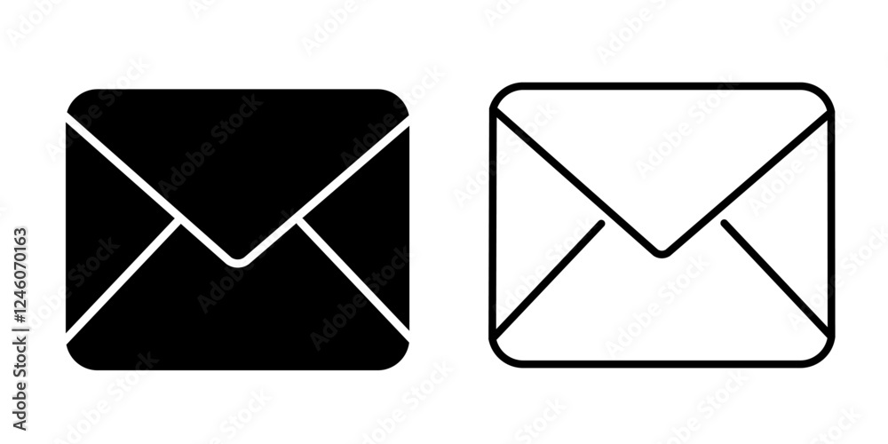 envelope icon set. Mail icon envelope icon set. Mail icon