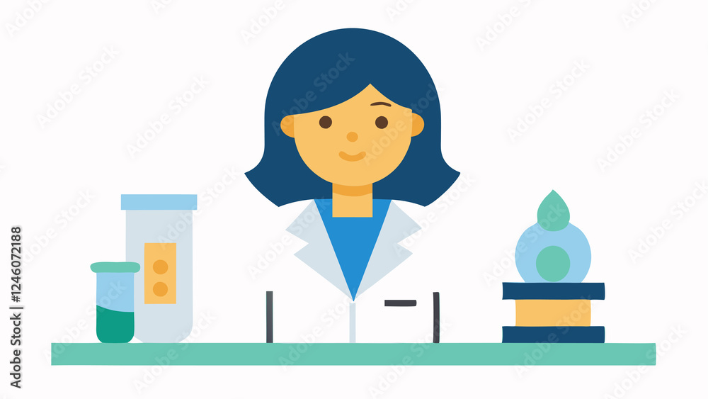 Empowering Women in STEM, A Scientist at Work in Lab woman focus career female Empowering Women in STEM, A Scientist at Work in Lab woman focus career female