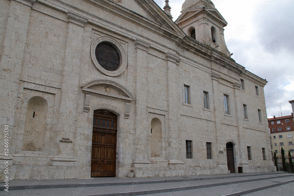 church of the royal college of the augustins in valladolid in spain church of the royal college of the augustins in valladolid in spain