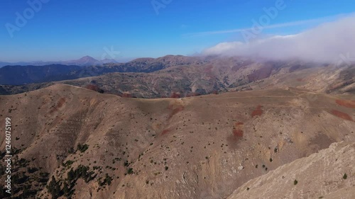 Expansive view of Grammeni Oxia landscape, rolling hills and tranquil natural beauty photo