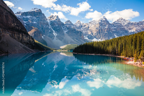 Moraine lake reflections, Banff National Park, Canada