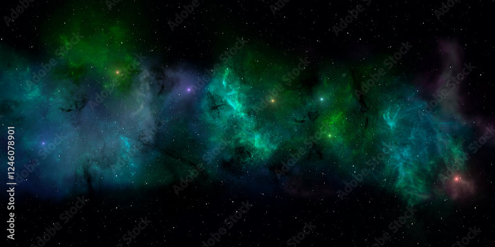 Obraz premium deep space star field nebula