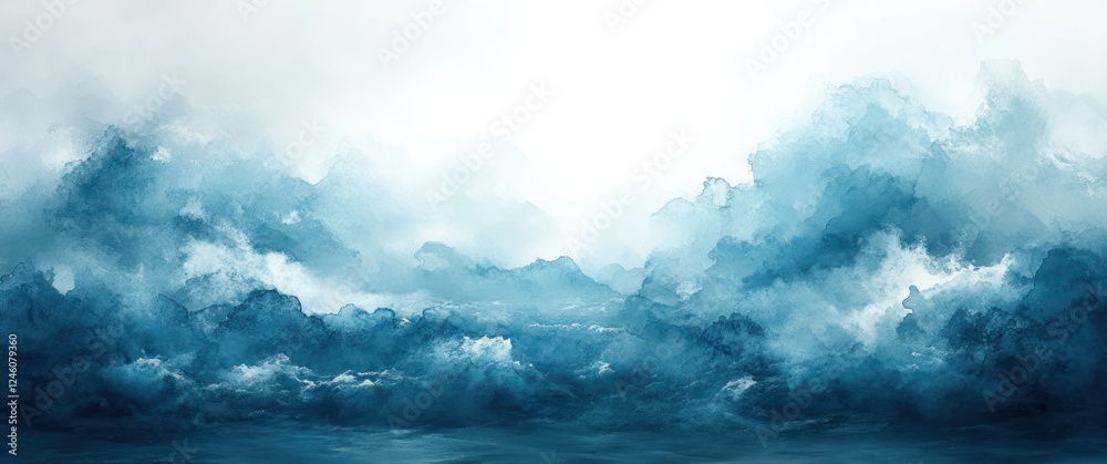 Serene Abstract Watercolor Background in Shades of Blue Green Soft Brush Strokes Gentle Gradient Tranquil Peaceful Atmosphere Serene Abstract Watercolor Background in Shades of Blue Green Soft Brush Strokes Gentle Gradient Tranquil Peaceful Atmosphere