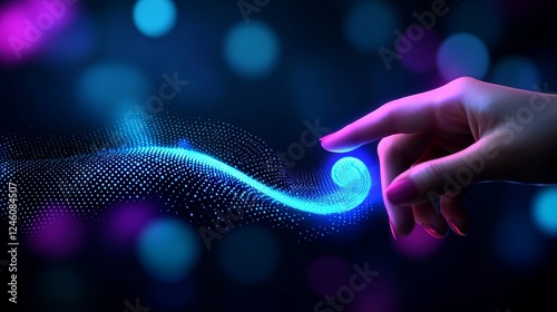 Biometric fingerprint scan, enhancing security with advanced technology for secure access and data protection