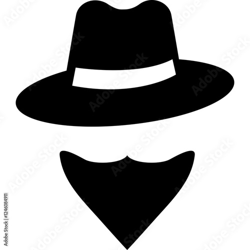 man with hat or gang icon