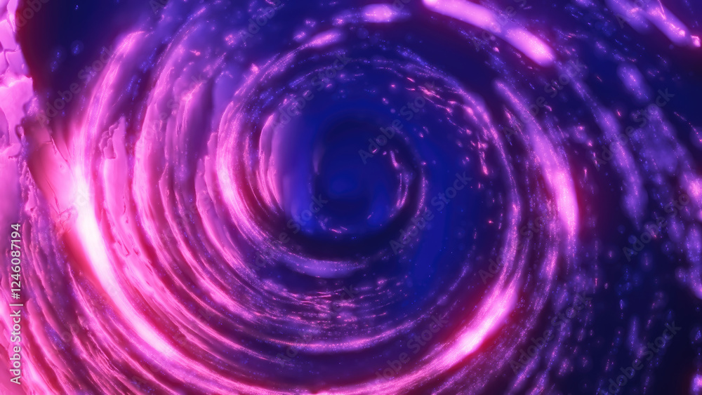 Vivid neon swirl of pink and purple lights forming a vortex in deep space, conveying energy and cosmic motion. Perfect for futuristic and science fiction concepts Vivid neon swirl of pink and purple lights forming a vortex in deep space, conveying energy and cosmic motion. Perfect for futuristic and science fiction concepts