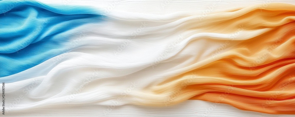 Obraz premium Ombre Silk Fabric Drape.