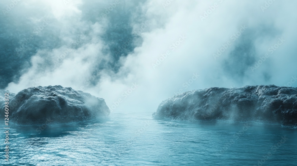 Obraz premium hot thermal springs, geothermal