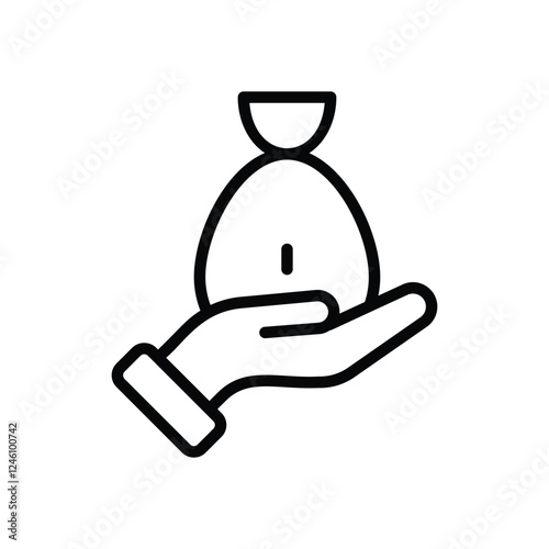 Alms vector icon