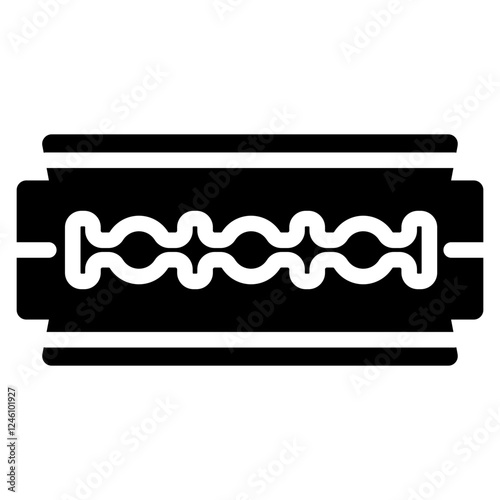 Razor Blade Glyph Icon