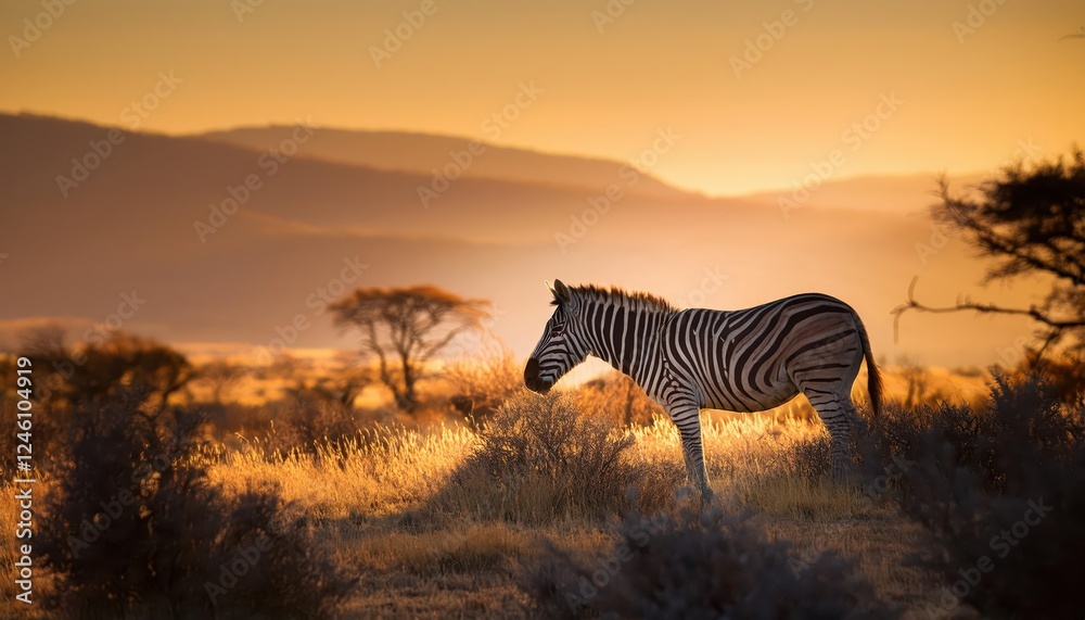 Naklejka premium Vigorous Roe Deer Family Sprinting through the Wilderness, Chased by a Hunter amidst a Blend of Autumn Herbs and Winter Frost