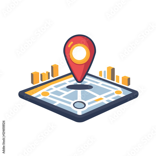 Map pin location sign icon vector illustration, locations pins marker symbol isolated on a white background