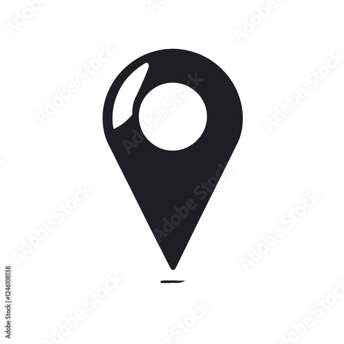Map pin location sign icon vector illustration, locations pins marker symbol isolated on a white background