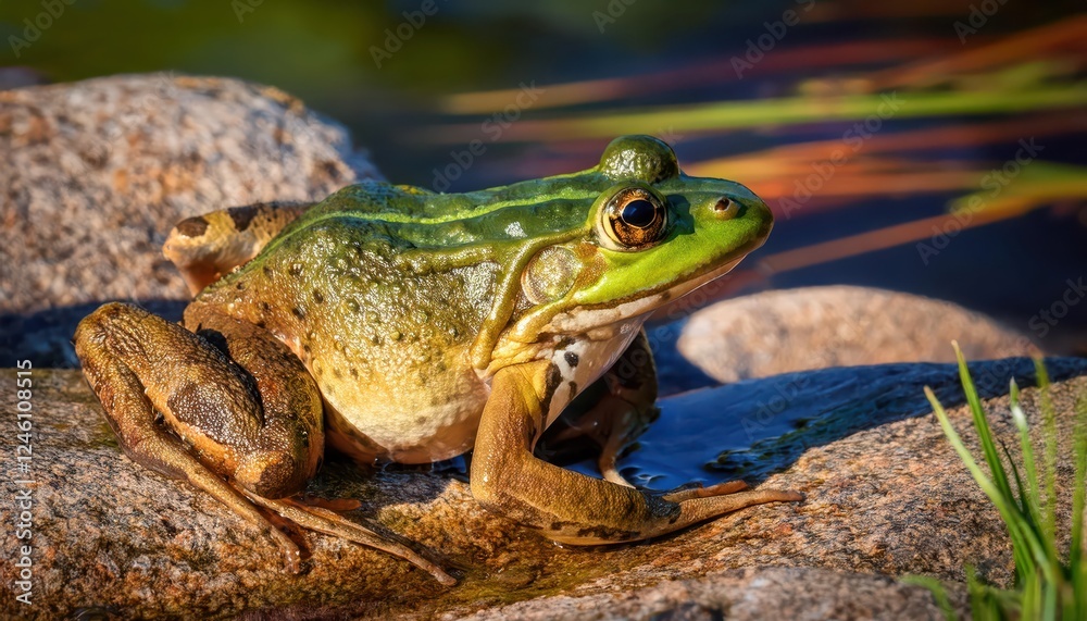 Striking Wild Frog in Acadia National Parks Rocky Shoreline A Hidden Gem Amidst the Majestic Pine Forests and Coastal Rocks of Maine at Dusk Striking Wild Frog in Acadia National Parks Rocky Shoreline A Hidden Gem Amidst the Majestic Pine Forests and Coastal Rocks of Maine at Dusk