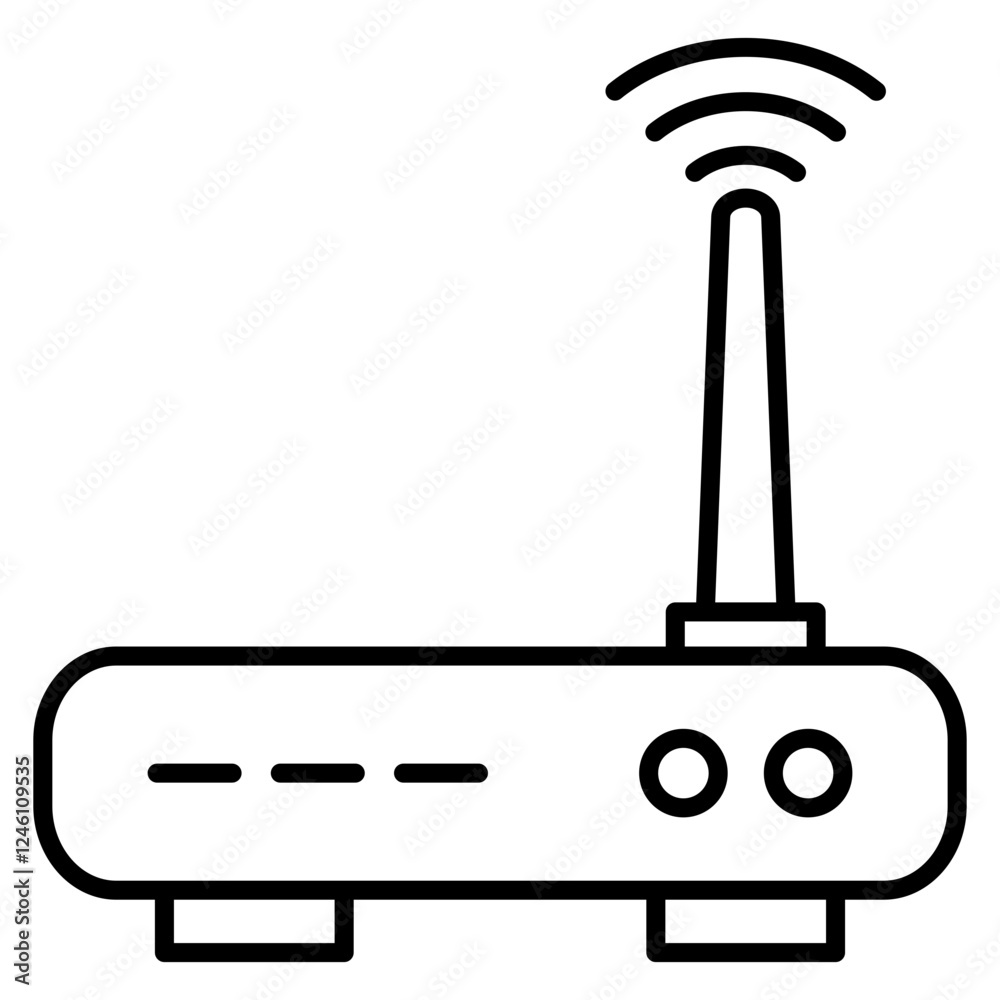 Internet Device Outline Icon Internet Device Outline Icon