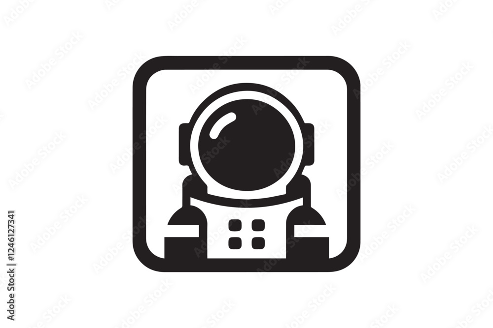 astronaut vector silhouette isolated in white background astronaut vector silhouette isolated in white background