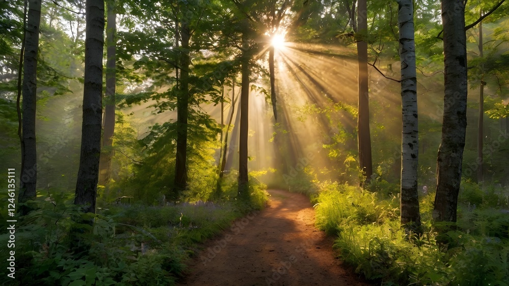 Fototapeta premium World forestry day earth's green guardians celebrating nature, growth & sustainability background