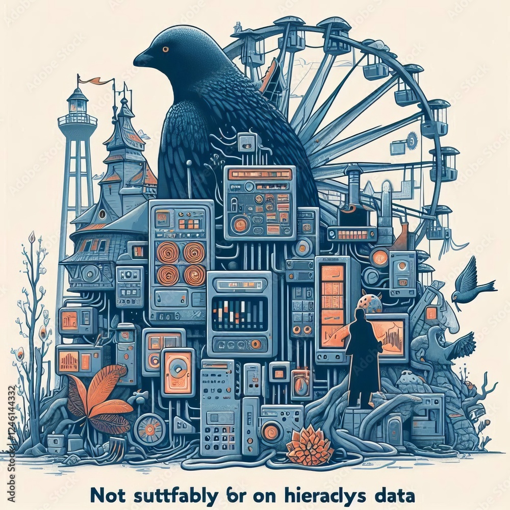 Obraz premium Drawbacks Not suitable for non hierarchical data