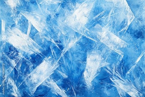 Wallpaper Mural Frozen lake ice texture, winter background, abstract design Torontodigital.ca