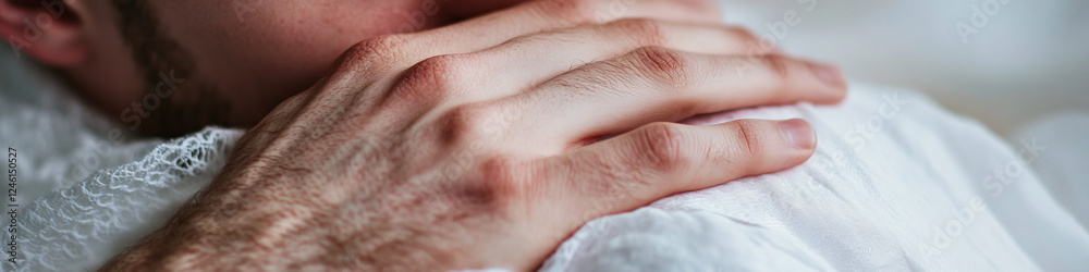 Close-up of Hand on Shoulder Close-up of Hand on Shoulder
