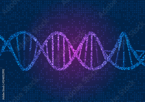 Abstract medical concept background with DNA strand design 