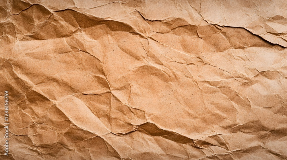 Crumpled Brown Paper Texture Suitable for Background or Design Use Crumpled Brown Paper Texture Suitable for Background or Design Use