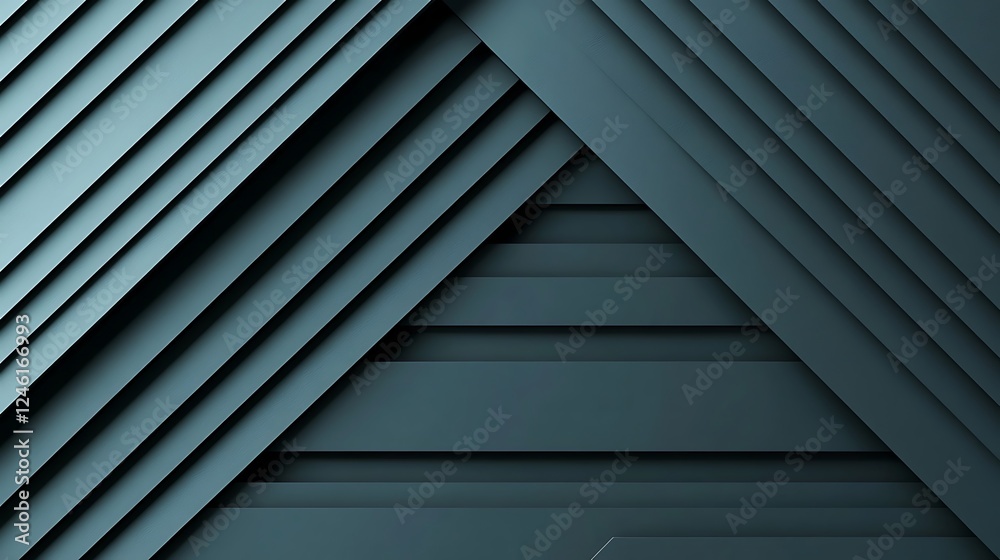 Obraz premium Abstract teal geometric pattern