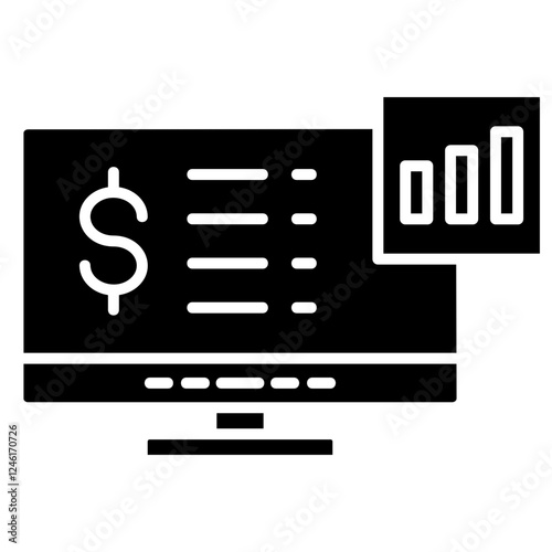 Ecommerce Development Glyph Icon