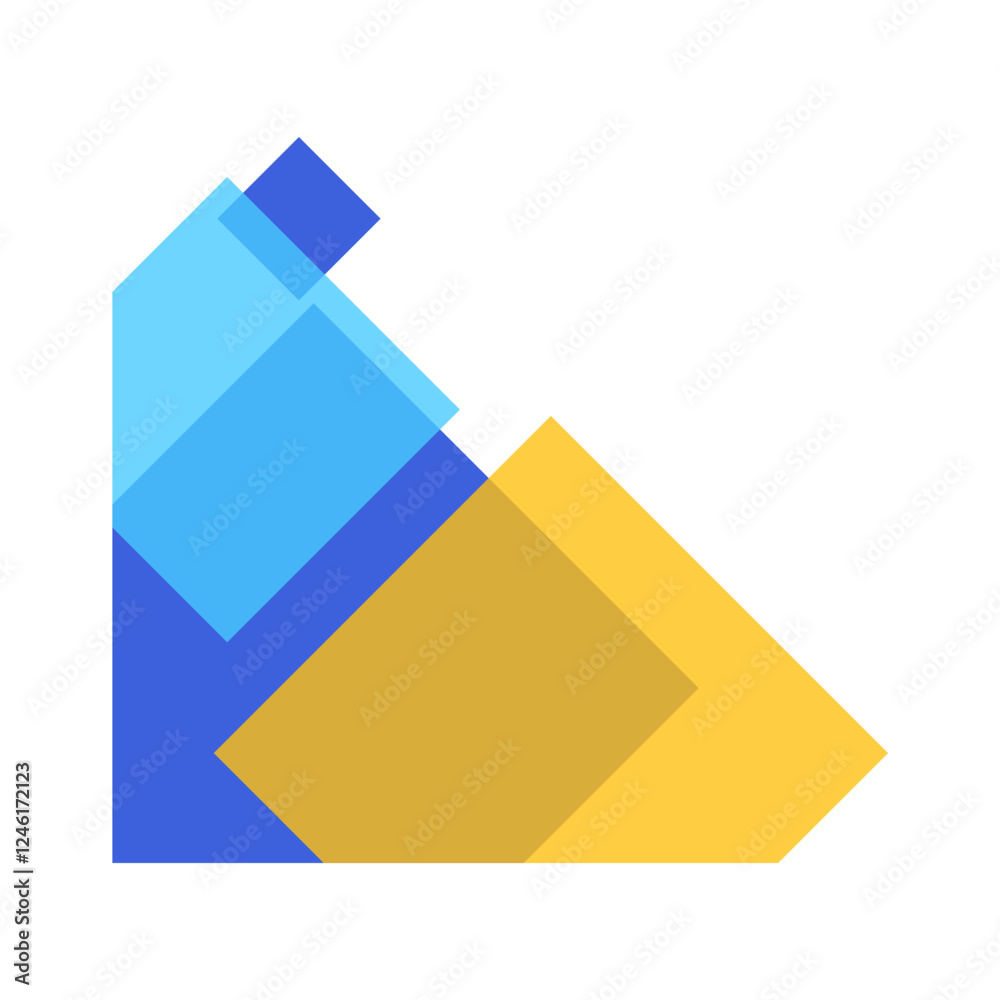 Business Geometric Corner Frame Business Geometric Corner Frame