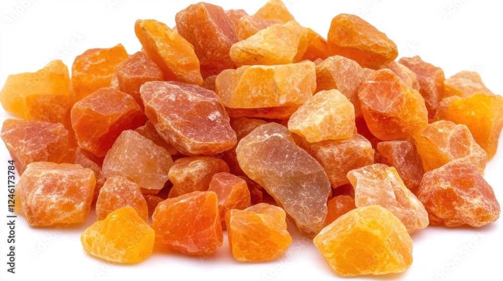 Vibrant Orange and Yellow Crystals of Natural Rock Amber Stone Vibrant Orange and Yellow Crystals of Natural Rock Amber Stone