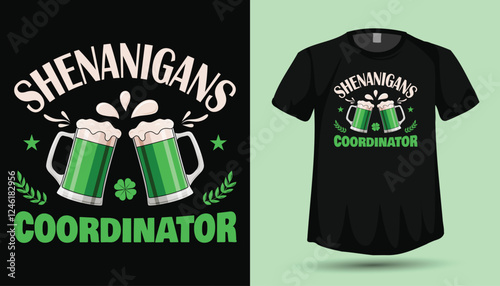 ST. Patricks Day Shenanigans tshirt design vector