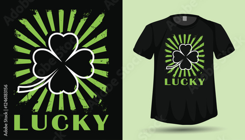 ST. Patricks Day Lucky tshirt design vector
