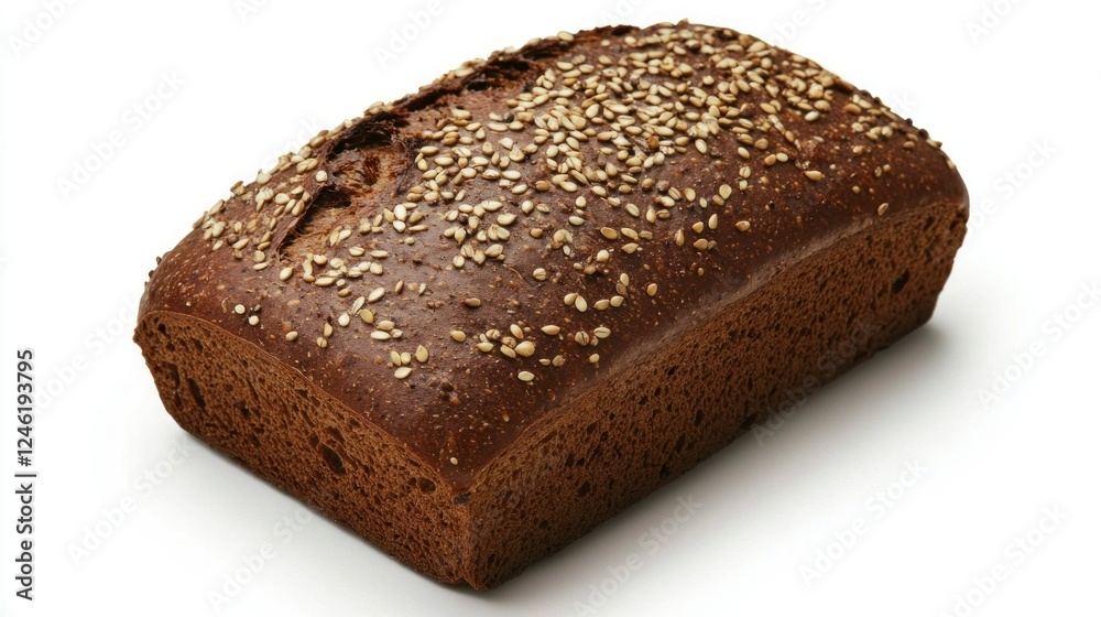 Slicing a seeded rye bread loaf culinary kitchen food photography bright lighting close-up gourmet concept Slicing a seeded rye bread loaf culinary kitchen food photography bright lighting close-up gourmet concept
