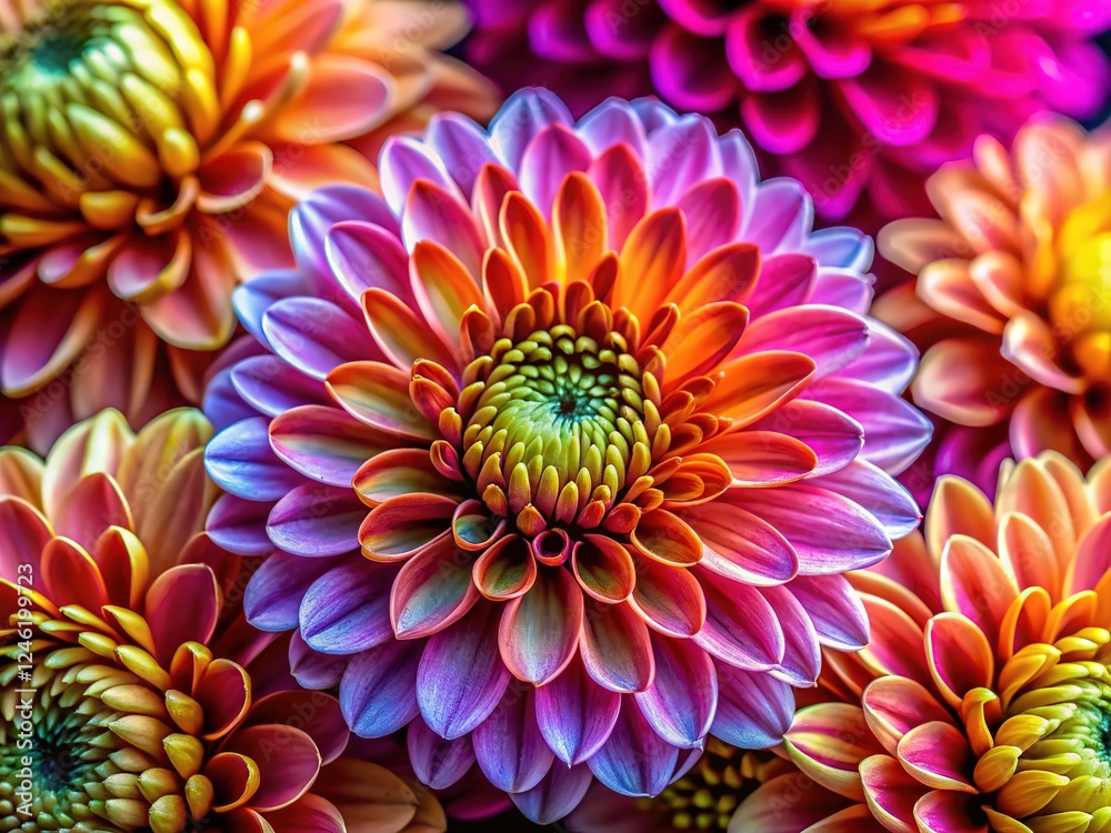 Microscopic views of delicate blooms, showcasing botanical artistry. Microscopic views of delicate blooms, showcasing botanical artistry.