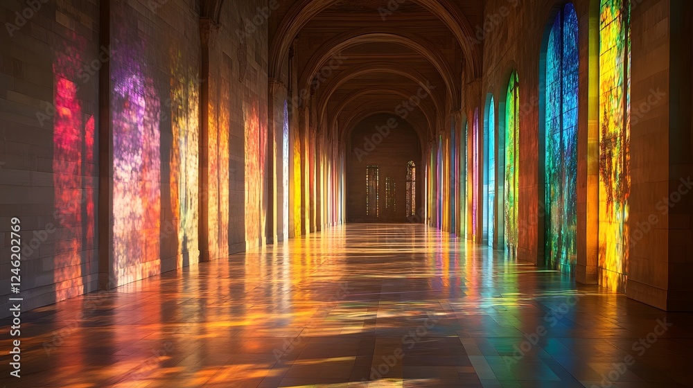 Stunning Colorful Light Patterns from Stained Glass Windows Interior Stunning Colorful Light Patterns from Stained Glass Windows Interior