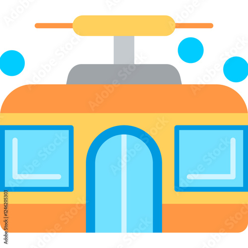 Cable Car Vector Icon
