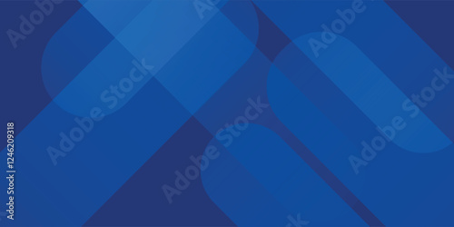 Abstract blue background with glowing geometric lines. Modern blue gradient square shape design. Futuristic technology concept. Suit for brochure, corporate, website, poster, banner, cover modern